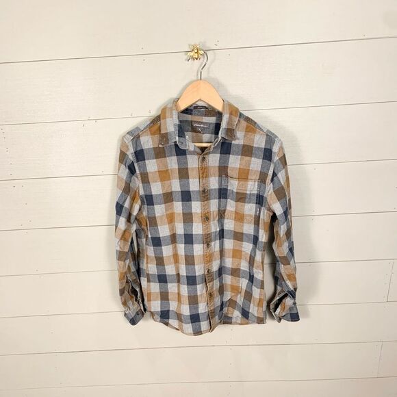 Eddie Bauer plaid button down fall shirt size medium men’s - Picture 1 of 8